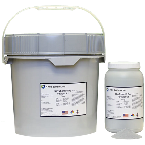 Circle Systems, #61 Gray <br>Dry Magnetic Particle Powder, 10 lb Jar