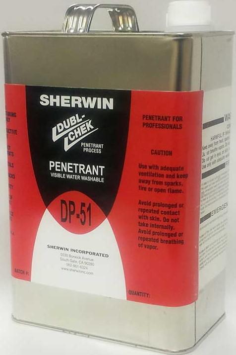Sherwin, DP 51 <br>Visible Penetrant, One Gallon